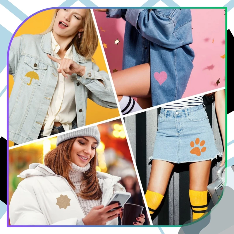 Duży zestaw 26 sztuk łatki spodnie kurtki TERMO ŁATA naprasowanki 5.webp