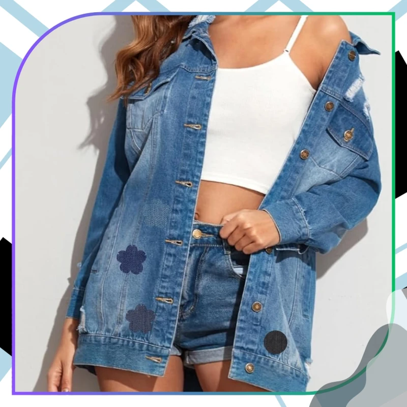 Duży zestaw 24 sztuk łatki jeans spodnie naprasowanki TERMO ŁATA 6.webp