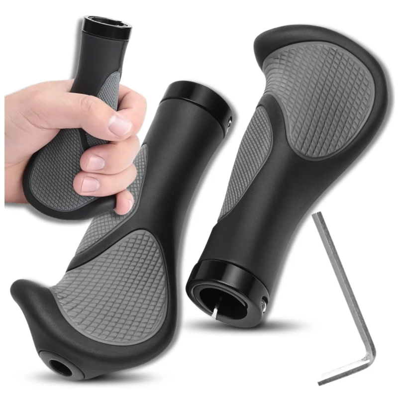 Chwyty rowerowe do kierownicy rączki gripy ergonomiczne roweru 2.webp