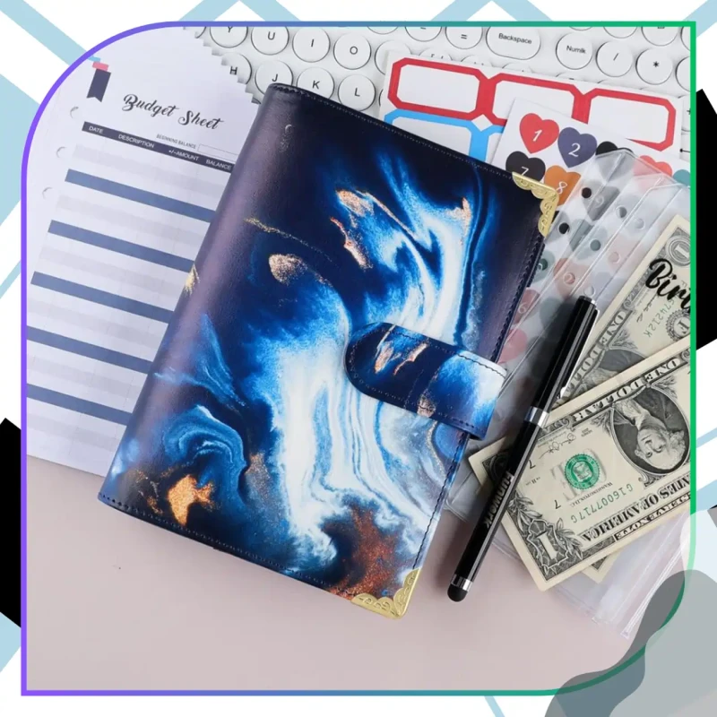 Organizer finansowy notes segregator planer budżetowy zestaw 3.webp