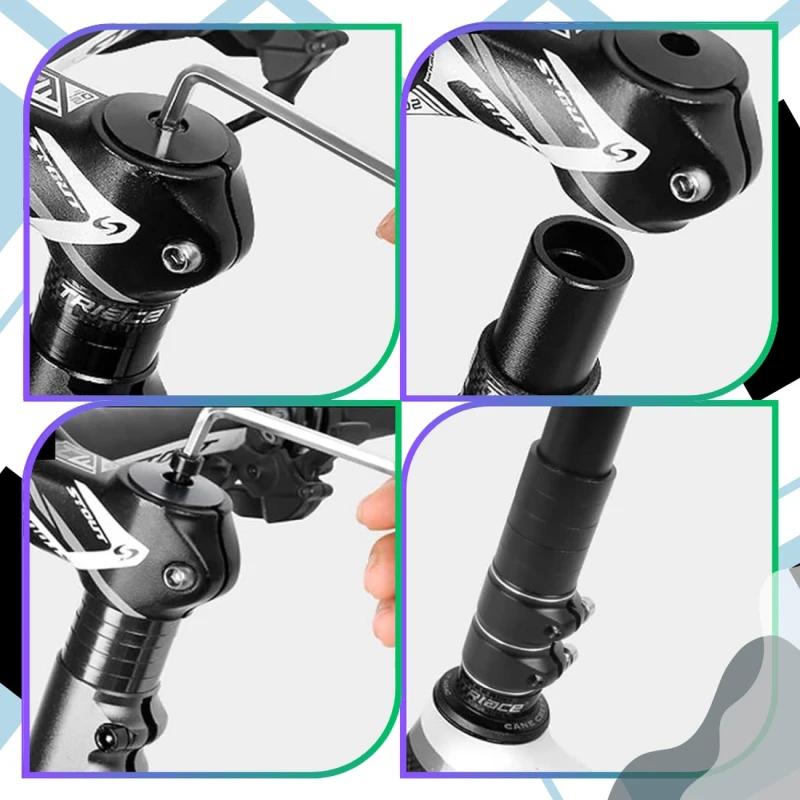 Podwyższenie mostka kierownicy rowerowej adapter regulowany A-HEAD 7.webp