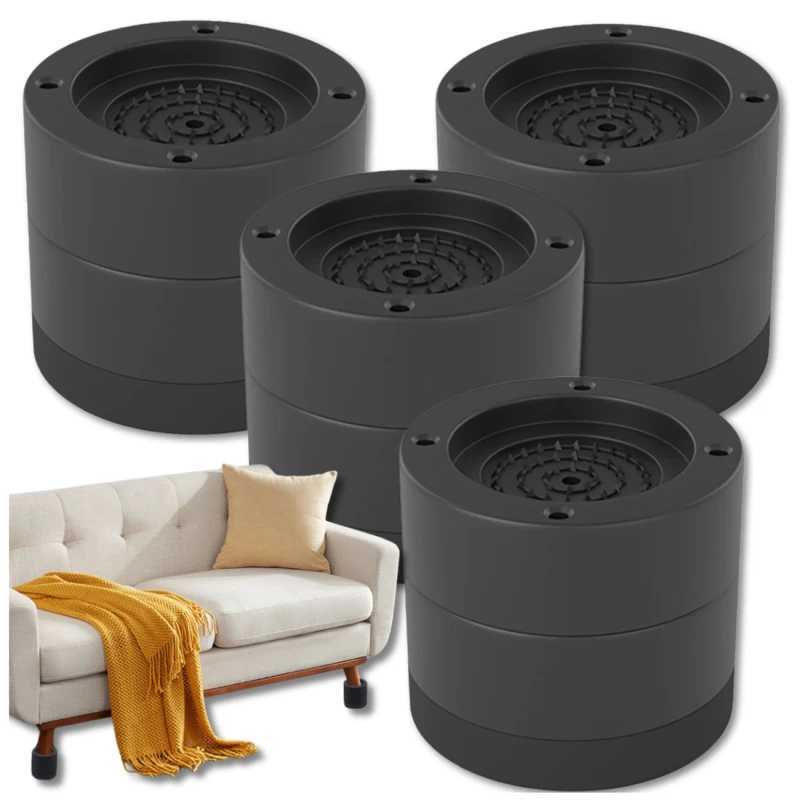 Podkładki antywibracyjne pod pralkę gumowe 4 szt. lodówkę suszarkę 3.webp