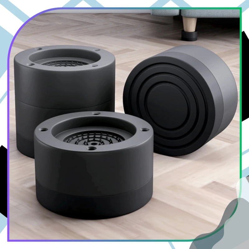 Podkładki antywibracyjne pod pralkę gumowe 4 szt. lodówkę suszarkę 6.webp