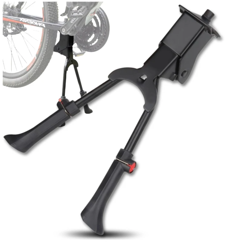 Stopka do roweru regulowana podpórka rowerowa 24-29 cali centralna podwójna 2.webp