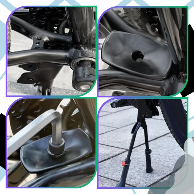 Stopka do roweru regulowana podpórka rowerowa 24-29 cali centralna podwójna 7.webp