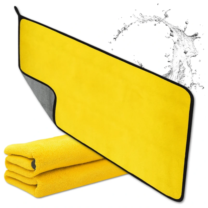 Ręcznik z mikrofibry 160x60 cm do samochodu ściereczka do osuszania czyszczenia 3.webp