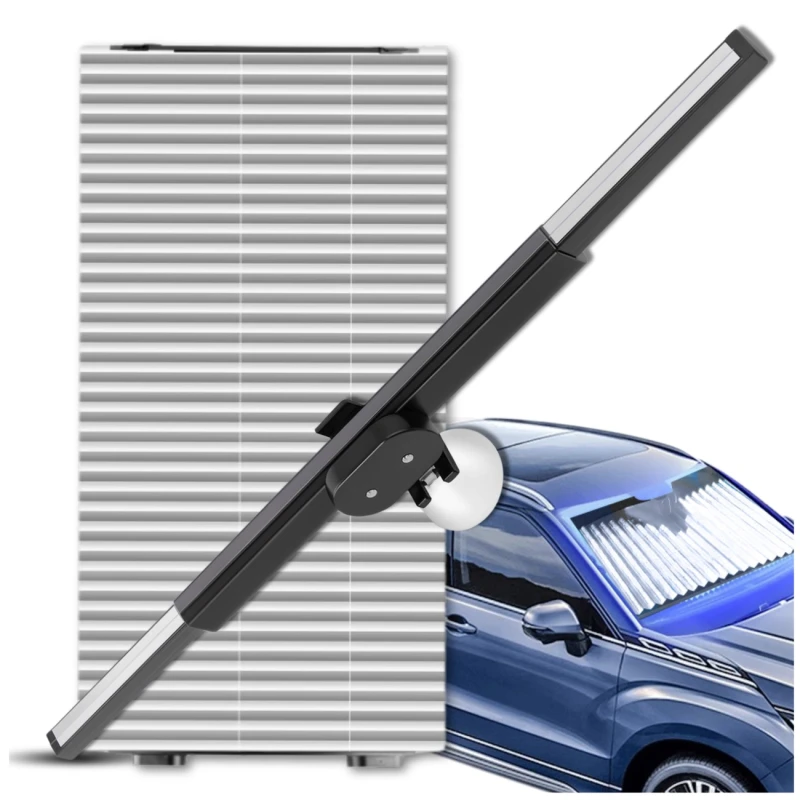 Osłona roleta przeciwsłoneczna mata na szybę przednią samochodu żaluzja 2.webp