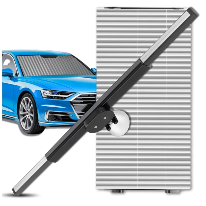 Roleta osłona przeciwsłoneczna żaluzja na szybę przednią samochodu mata 3.webp