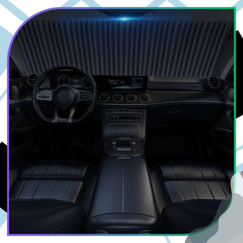 Roleta osłona przeciwsłoneczna żaluzja na szybę przednią samochodu mata 5.webp