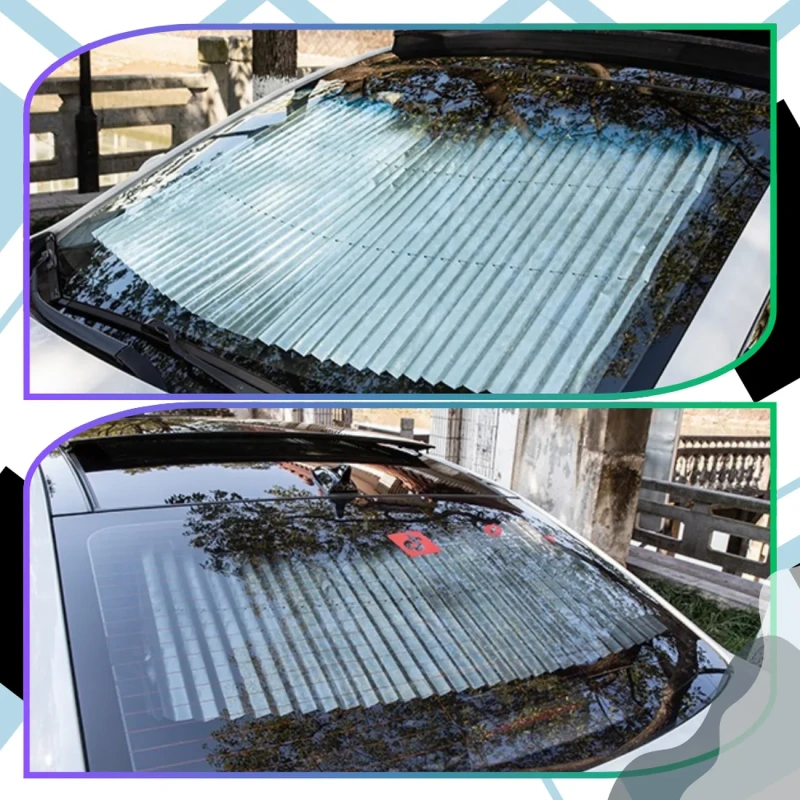 Roleta osłona przeciwsłoneczna żaluzja na szybę przednią samochodu mata 8.webp