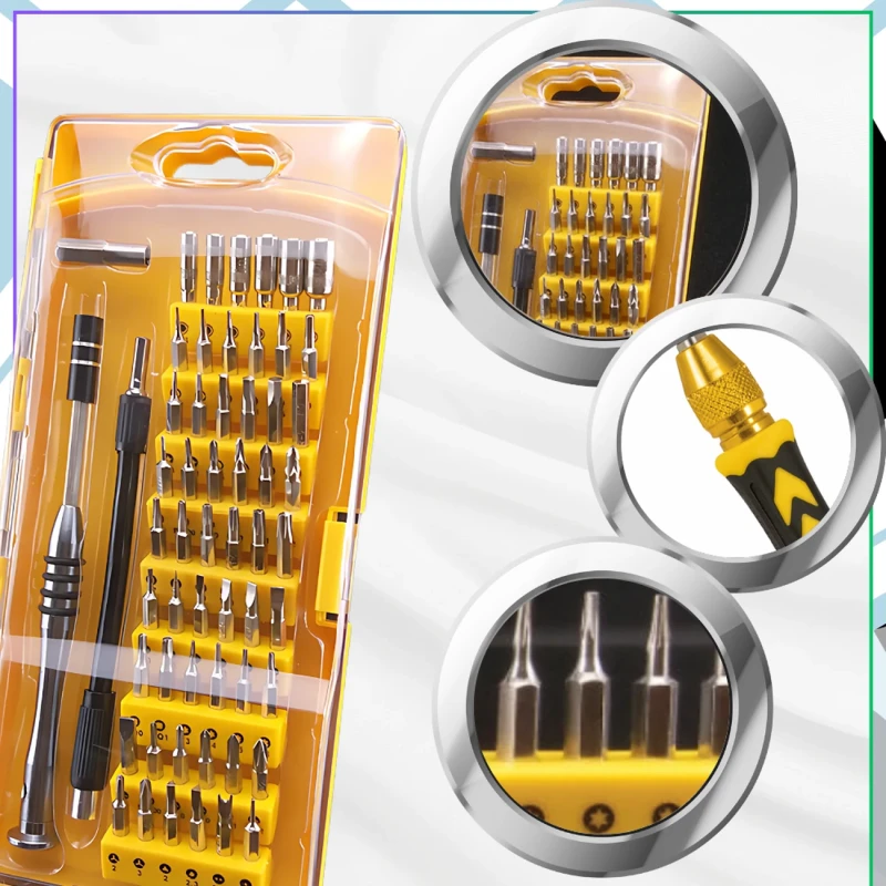 Wkrętaki precyzyjne 58w1 etui zestaw śrubokręty bity TORX 5.webp