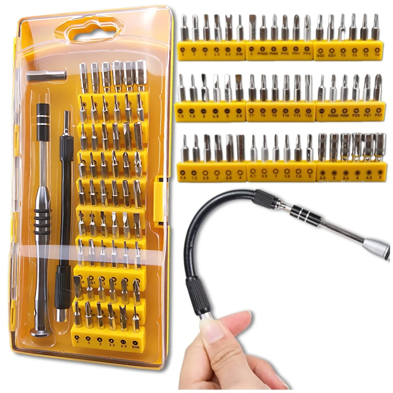 Wkrętaki precyzyjne 58w1 etui zestaw śrubokręty bity TORX 8.webp