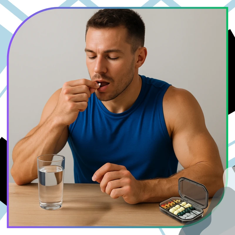 Pudełko kasetka organizer czarny na leki  3.webp