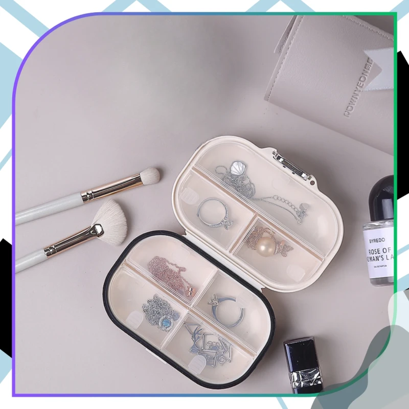 Pudełko kasetka organizer na leki 7 dni kremowy elegancki 4.webp