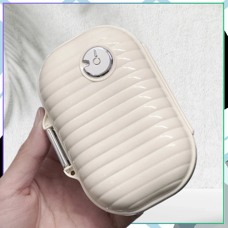 Pudełko kasetka organizer na leki 7 dni kremowy elegancki 6.webp