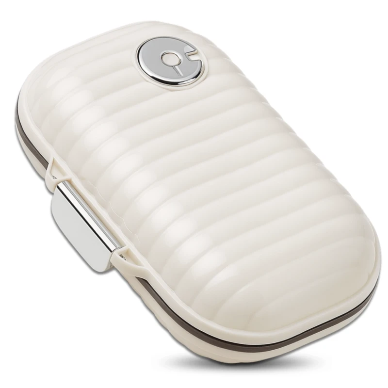 Pudełko kasetka organizer na leki 7 dni kremowy elegancki 12.webp