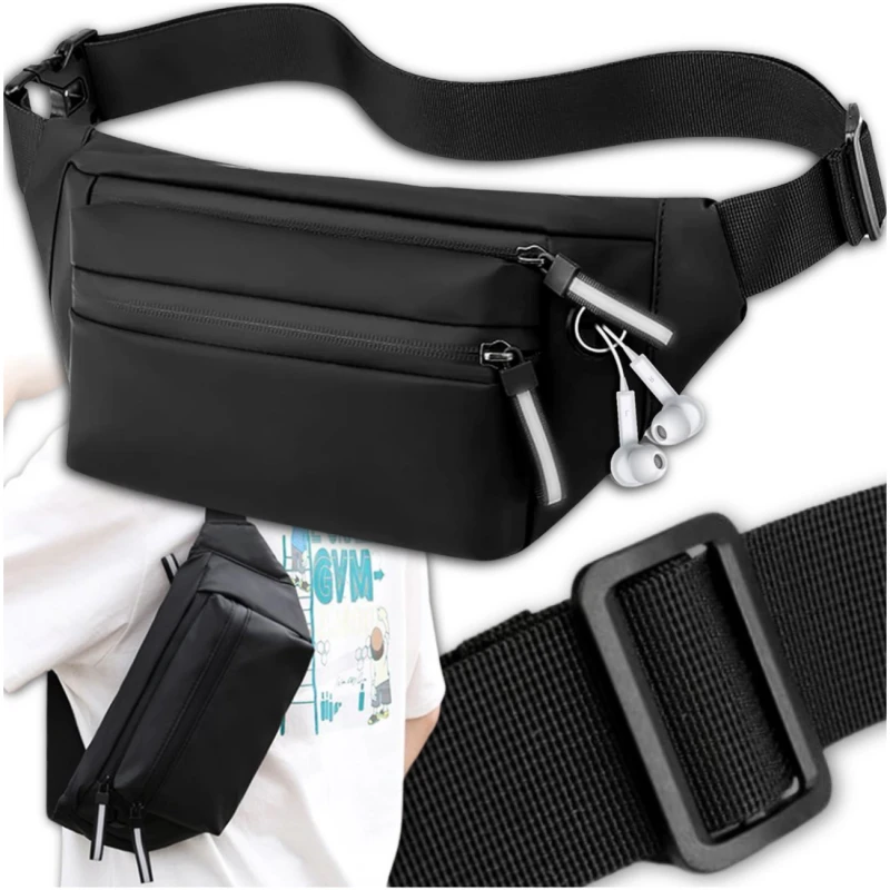 Damska męska nerka wodoodporna biodrówka saszetka sportowa 2.webp