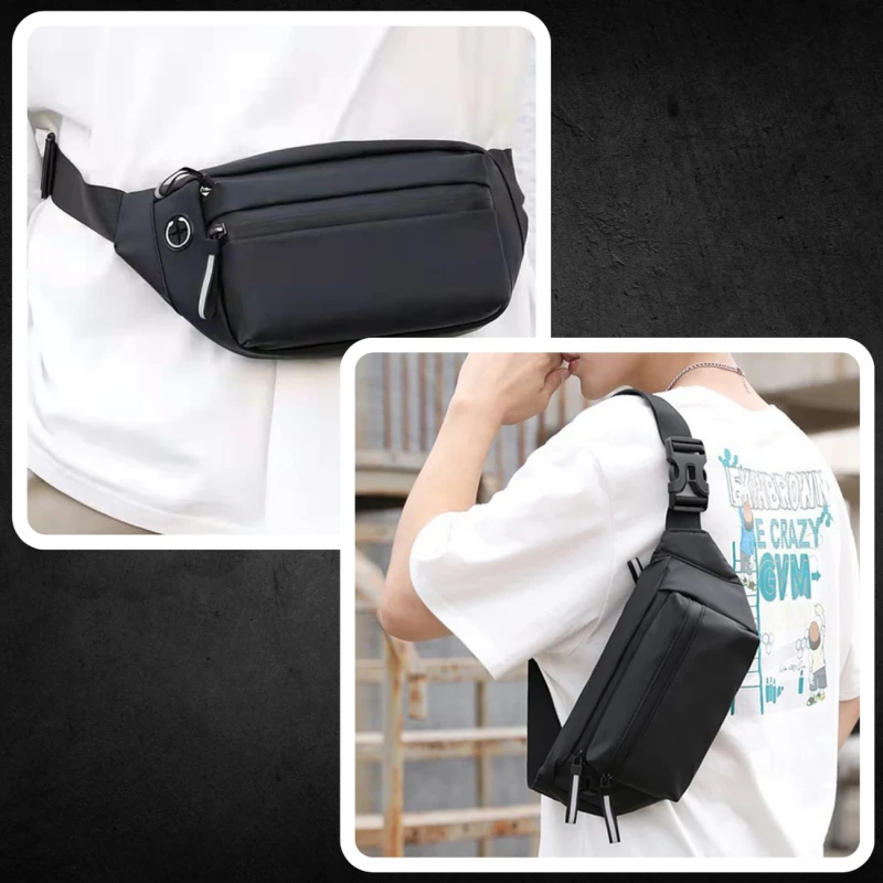 Damska męska nerka wodoodporna biodrówka saszetka sportowa 3.webp