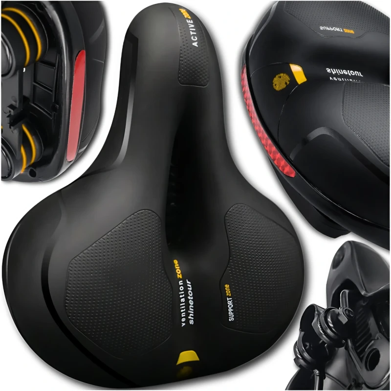 Siodełko rowerowe uniwersalne do roweru wygodne wodoodporne siedzisko 1.webp