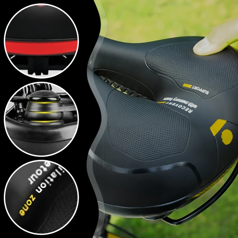 Siodełko rowerowe uniwersalne do roweru wygodne wodoodporne siedzisko 5.webp