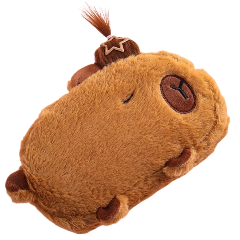 Piórnik saszetka do szkoły Kapibara pluszowy szkolny + akcesoria 9.webp