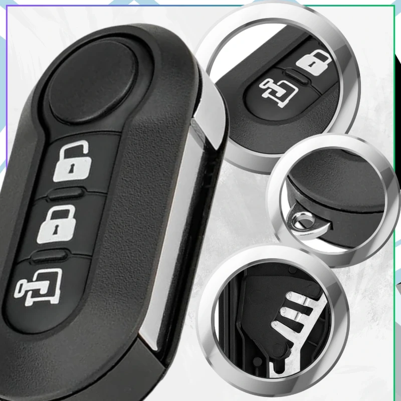 Obudowa kluczyka pilot 3 przyciski Fiat Ducato Boxer Jumper Punto Panda Iveco2.webp