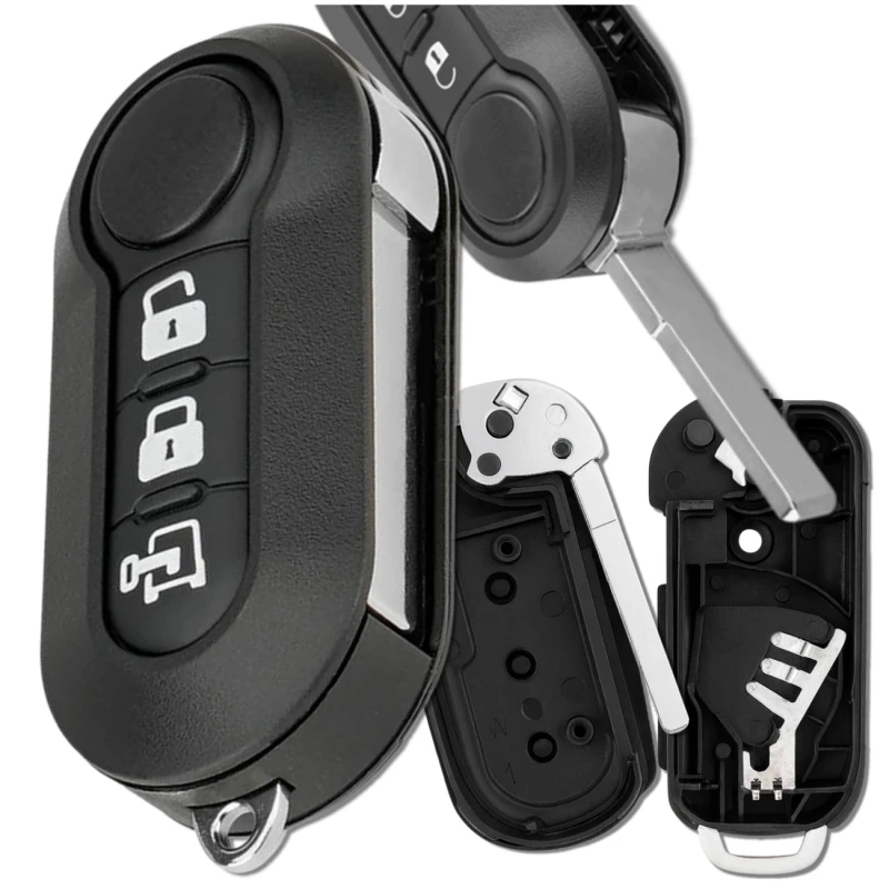 Obudowa kluczyka pilot 3 przyciski Fiat Ducato Boxer Jumper Punto Panda Iveco7.webp