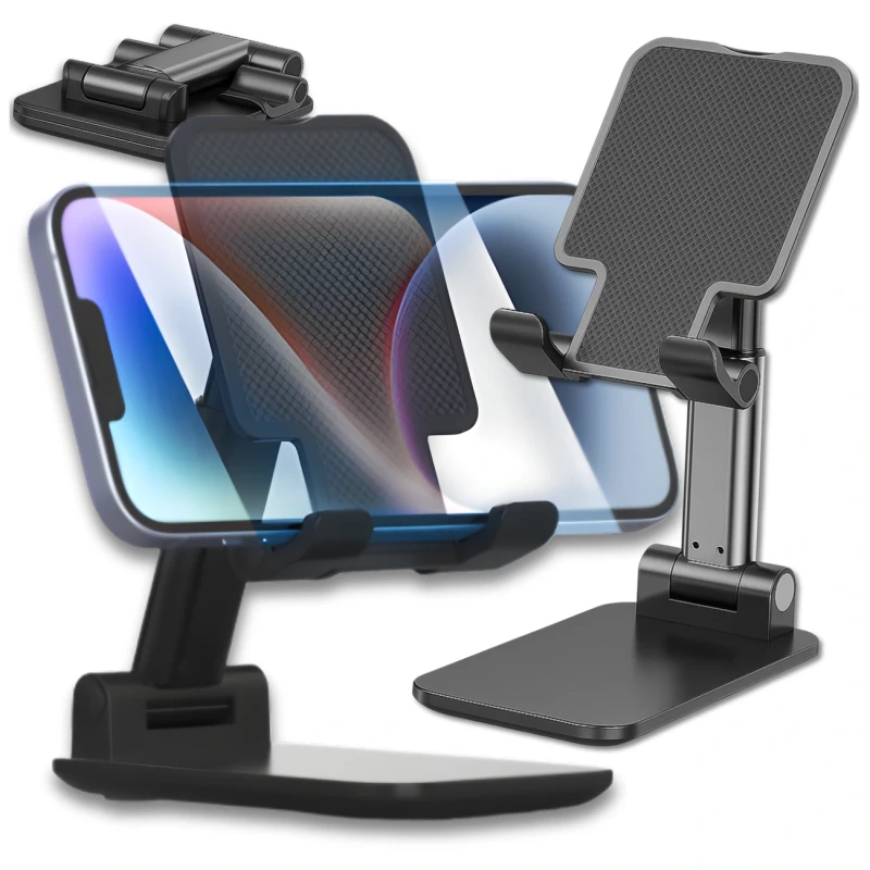 Regulowany uchwyt na telefon tablet przenośny składany biurkowy 3.webp