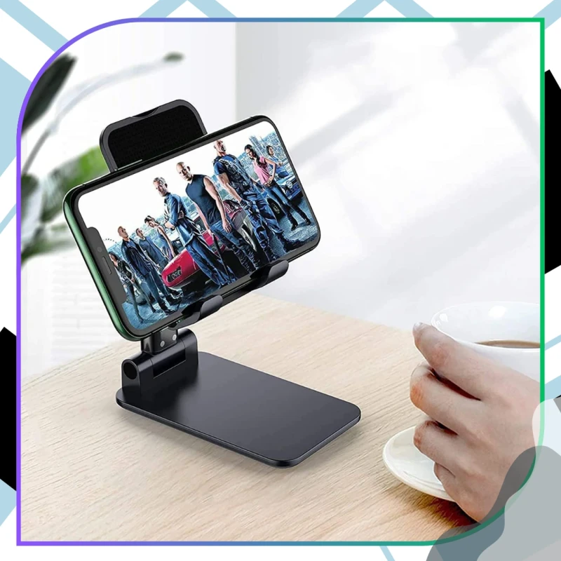 Regulowany uchwyt na telefon tablet przenośny składany biurkowy 6.webp