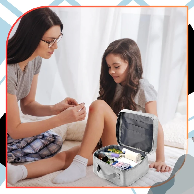 Apteczka na leki podróżna organizer medyczny 2szt zestaw 6.webp