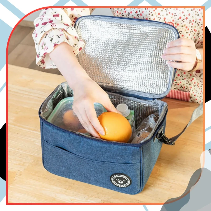 LUNCH BOX torba duża sniadaniowa termiczna na jedzenie 6.webp