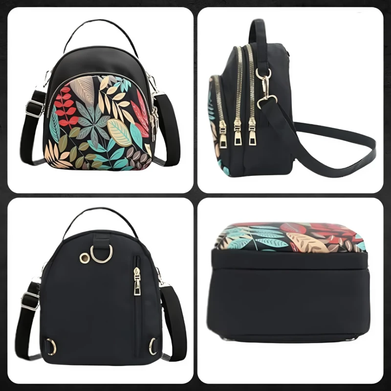 2w1 mały plecak damski torebka na ramię czarny plecaczek miejski 3.webp