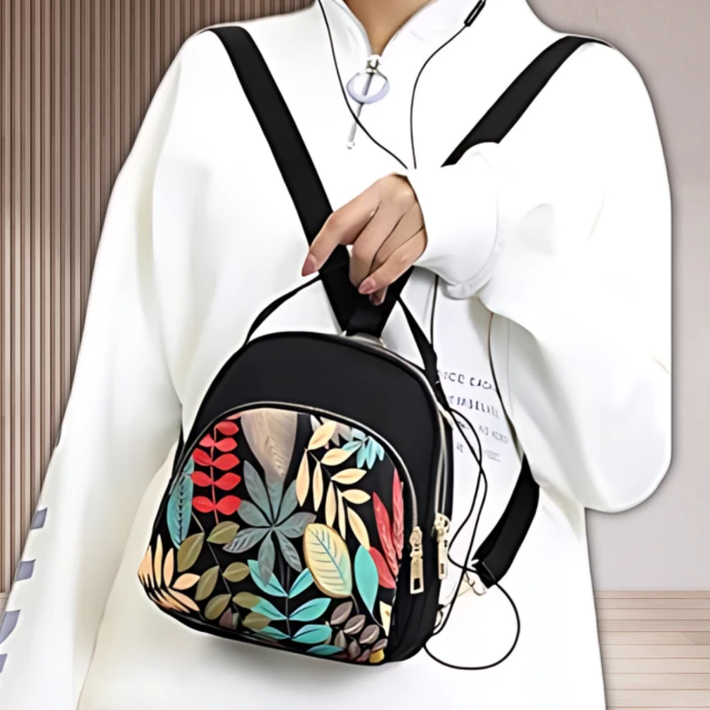 2w1 mały plecak damski torebka na ramię czarny plecaczek miejski 6.webp