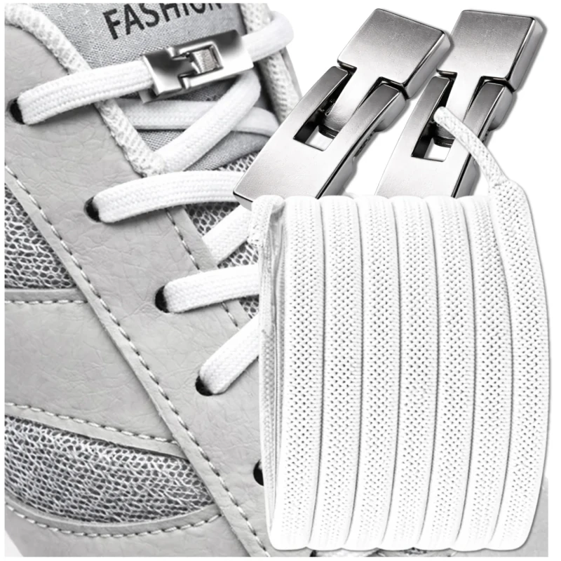 Sznurówki do butów bez wiązania elastyczne gumowe na hak 2.webp