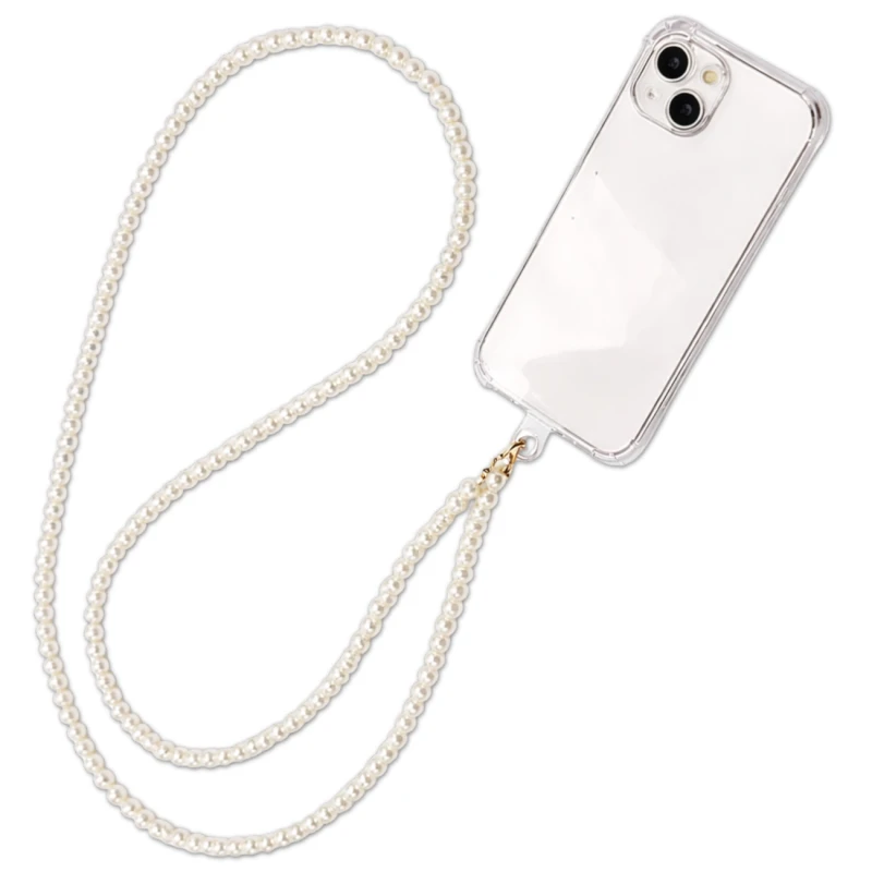 Zawieszka smycz do telefonu perełki brelok 1.webp