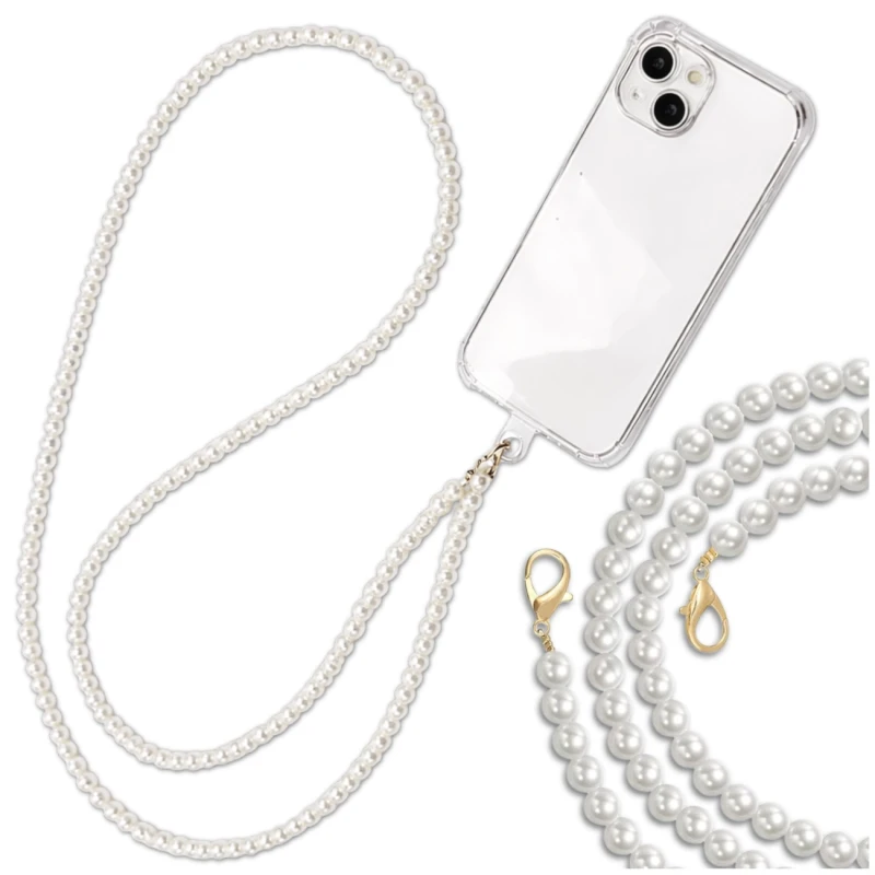 Zawieszka smycz do telefonu perełki brelok 2.webp