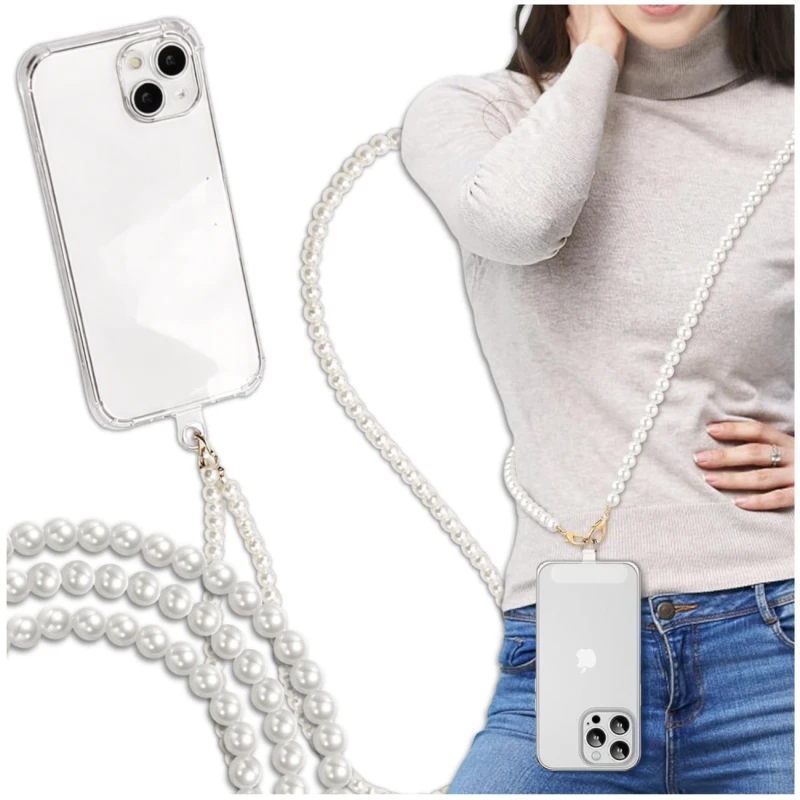 Zawieszka smycz do telefonu perełki brelok 3.webp