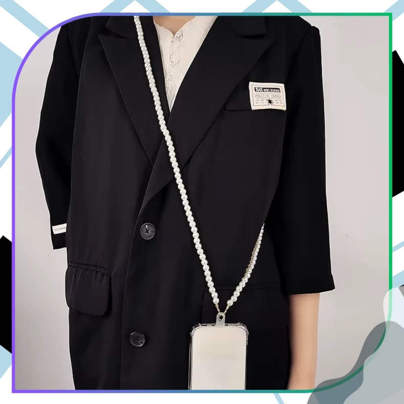 Zawieszka smycz do telefonu perełki brelok 5.webp