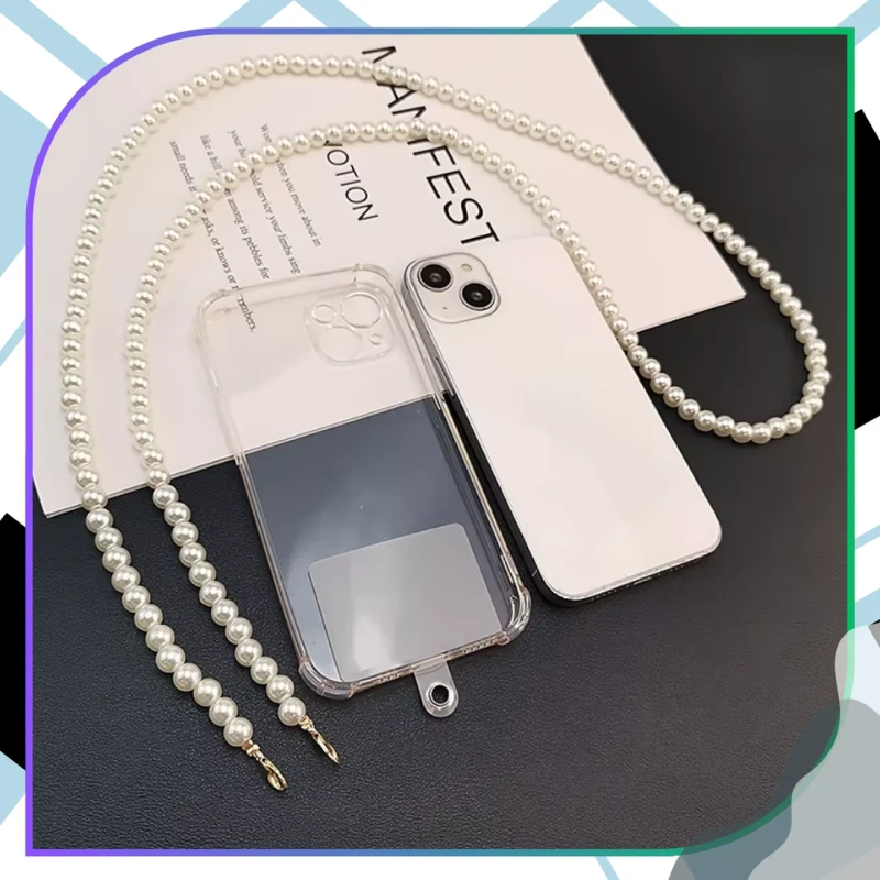 Zawieszka smycz do telefonu perełki brelok 6.webp