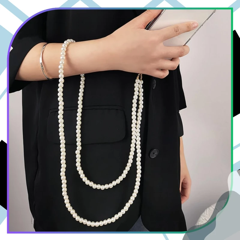 Zawieszka smycz do telefonu perełki brelok 7.webp