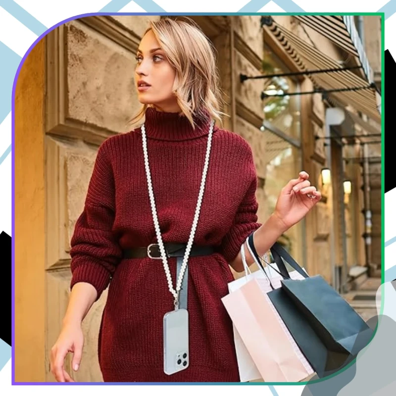 Zawieszka smycz do telefonu perełki brelok 8.webp