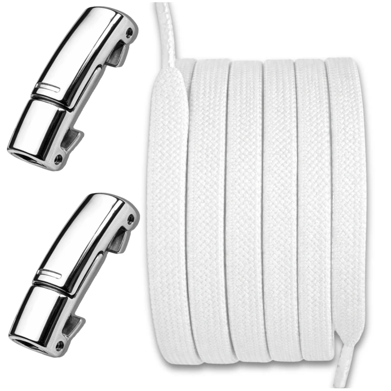 Sznurówki sznurowadła elastyczne białe uniwersalne 1.webp