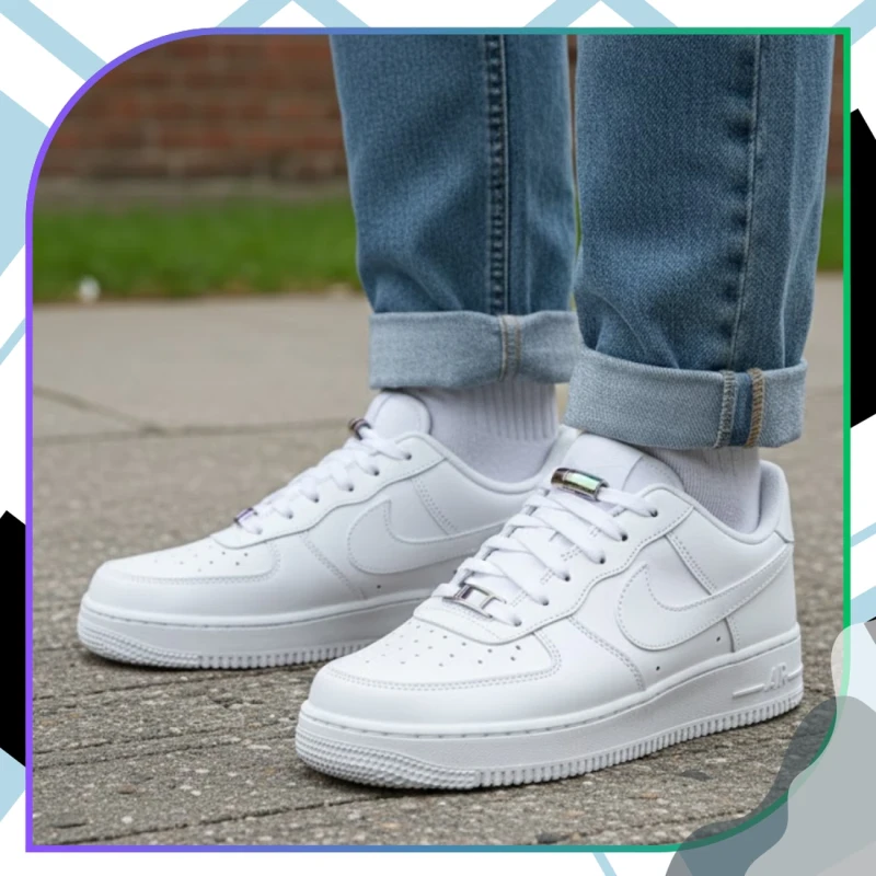 Sznurówki sznurowadła elastyczne białe uniwersalne 6.webp