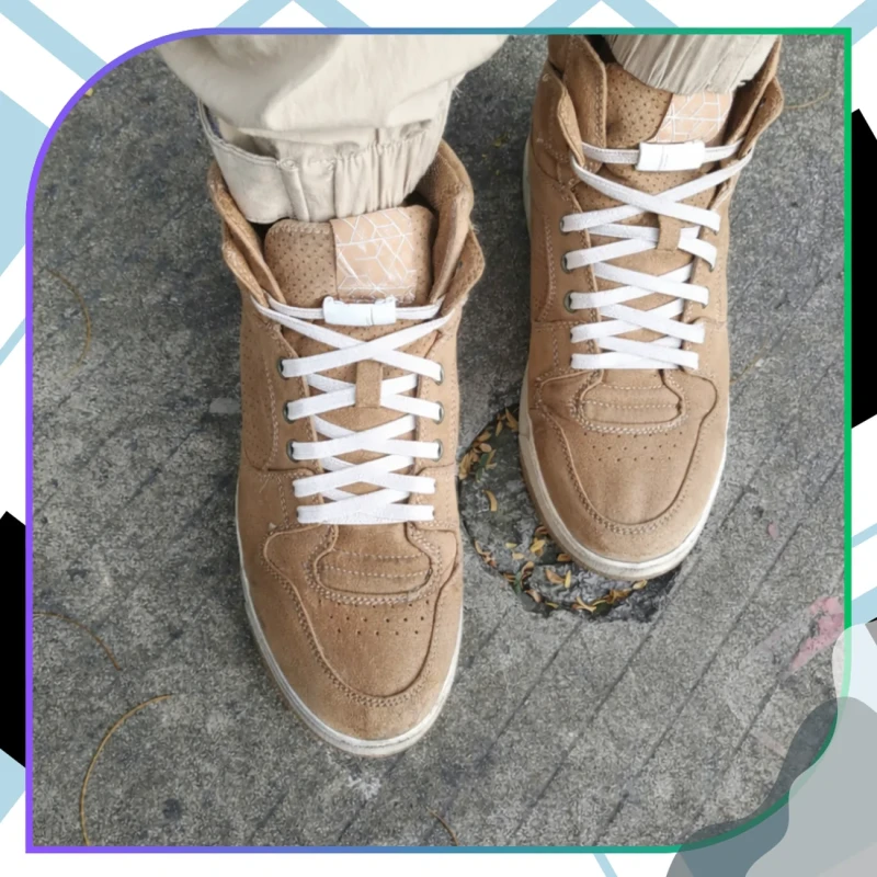 Sznurówki sznurowadła elastyczne białe uniwersalne 7.webp