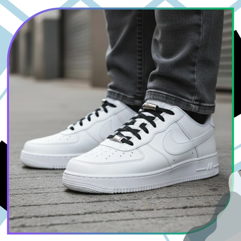 Sznurówki sznurowadła elastyczne czarne uniwersalne 7.webp