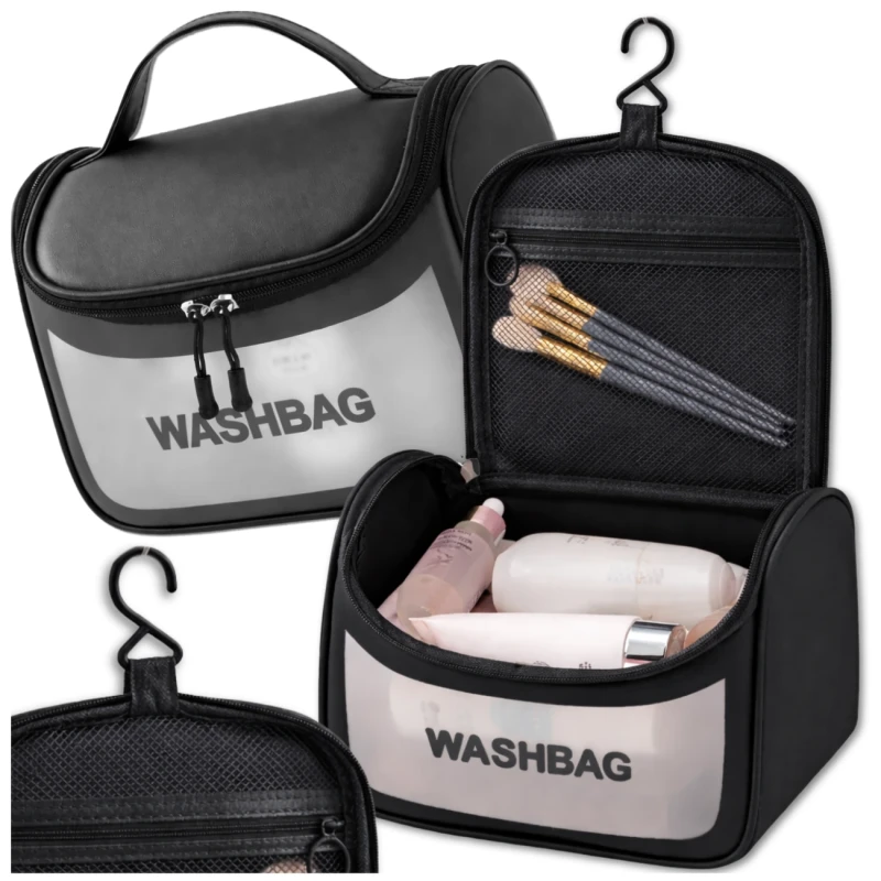 Kosmetyczka wodoodporna wisząca duża przezroczysta 3.webp