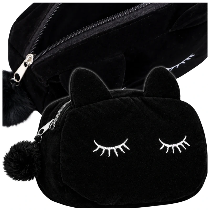 Piórnik szkolny pluszowy saszetka kosmetyczka szkoła 2.webp