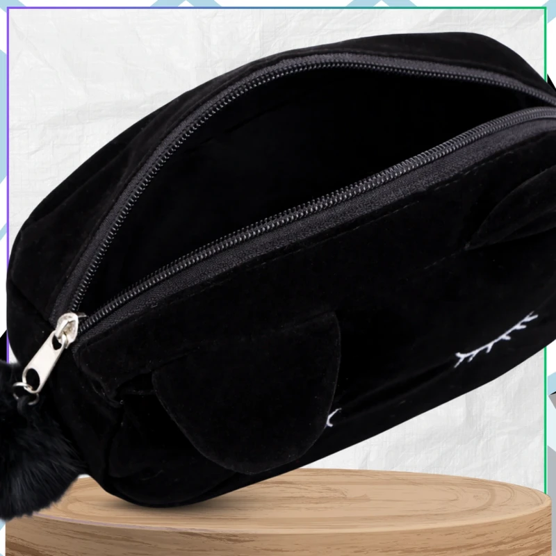 Piórnik szkolny pluszowy saszetka kosmetyczka szkoła 4.webp