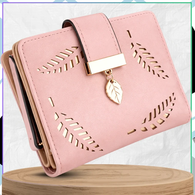 MAŁY DAMSKI PORTFEL PORTMONETKA PRAKTYCZNA NA ZAMEK LISTKI 4.webp