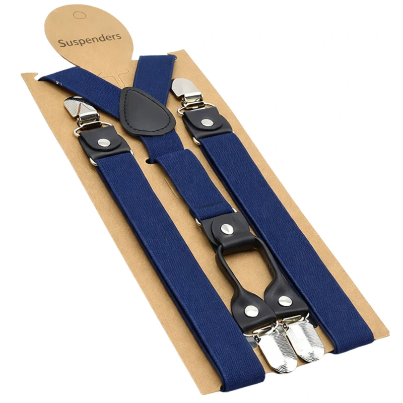 Szelki granatowe Męskie mocne do spodni 4.webp